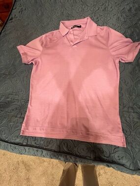 Men's Pink Polo Shirt with Classic Collar